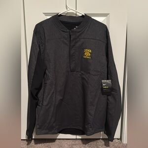 Iowa Hawkeye football Nike Shield golf pullover